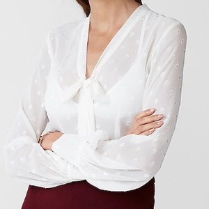 Fitted Tie Neck Medallion Shirt